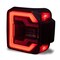 Renegade Tail Lights With Sequential Turn Signal / Sequential Brake Lamp - Black / Clear CTRNG0650-BC-SQ - alternate 6